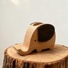 1 Stück Holzhandwerk Kreativer Elefant Stifthalter Studien-Organizer-Box Schreibtisch-Dekoration Abschlussgeschenk für Freunde & Klassenkameraden
