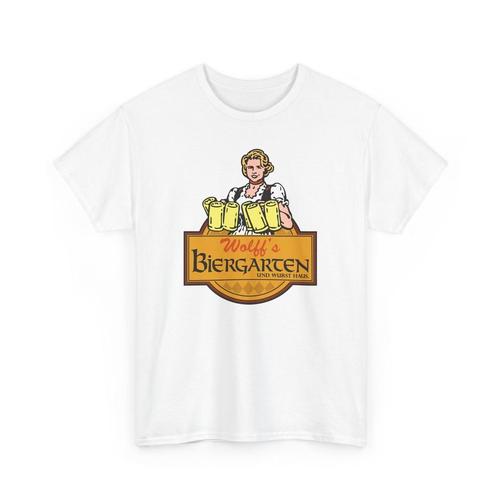 

T-Shirt, Wolff s Biergarten Albany New York German Sports Bar T-shirt Tee, Unisex Cotton L