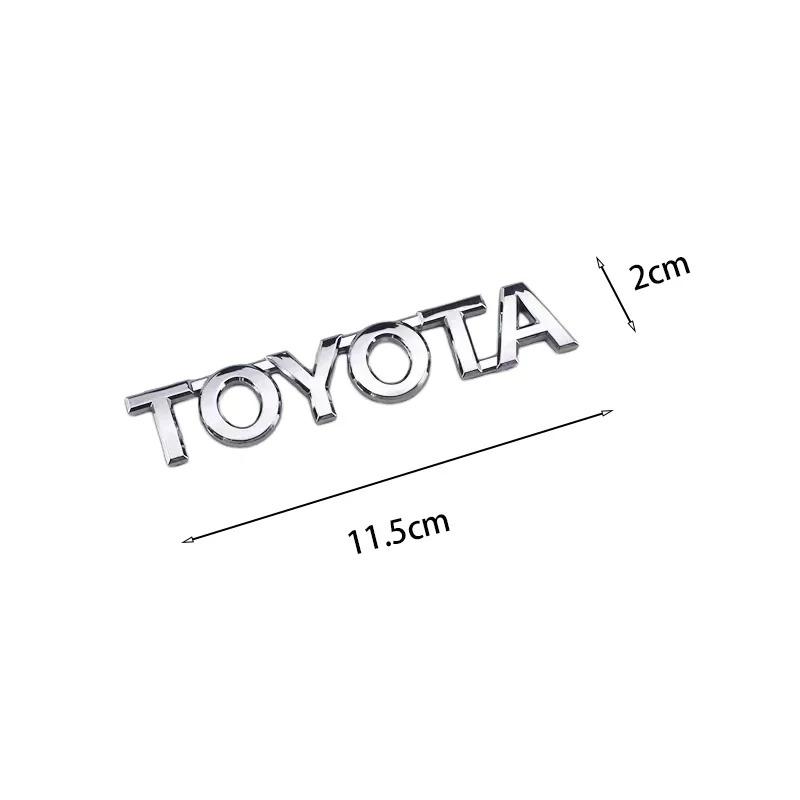 LGPE6 For Toyota 3D emblem stickers front and rear side car logo RAV4 GT86 Corolla Camry Prado Crown REIZ CHR Avalon Highlander