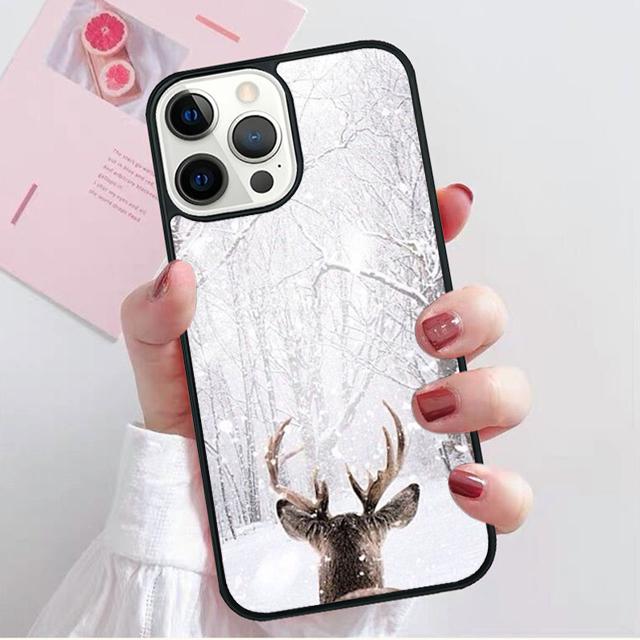 Reindeer Coque Shell For iPhone 17 Air 15 16 14 13 12 Pro Max 11 Pro Max Plus Phone Case Cover