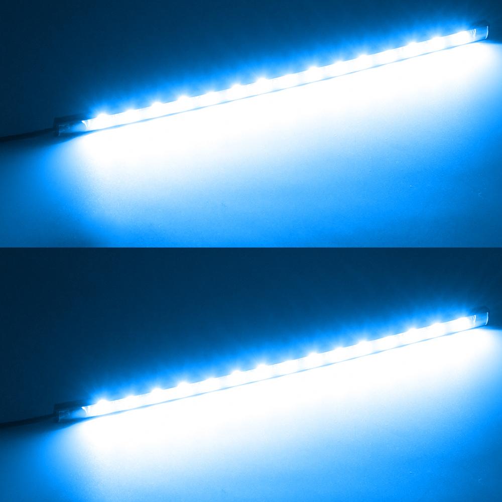 2pcs Universal Waterproof Trunk Engine Hood Foot Lights DIY Car Motorcycle Ambient Lighting Styling Led Day Light Strip 12V