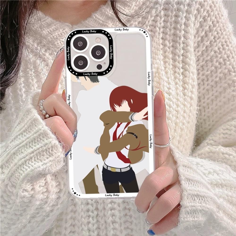 

Steins Gate Okabe Anime Phone Case For iPhone 15 11 12 13 14 Mini Pro Max XR X XS TPU Clear Case iphone 15 pro