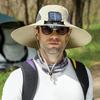Solar Fan Hat UPF 50+ UV Protection Hat with Detachable Cooling Fan Breathable Men Women Summer Outdoor Activities Fishing Wide Brim Sun Cap