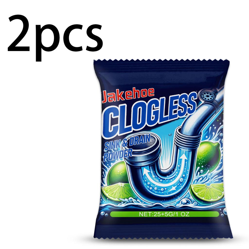 Rohrreinigungspulver – Pulver zum Reinigen, Auflösen und Beseitigen von verstopften Rohren in Bad und Küche sowie zur Geruchsbeseitigung