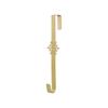 Ganci per ghirlande per porta d'ingresso, ganci in metallo robusto per ghirlande, ganci sopra la porta per decorazioni per il portico d'ingresso