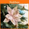 Weihnachts-Deko-Blume aus glitzerndem Stoff für Feierlichkeiten