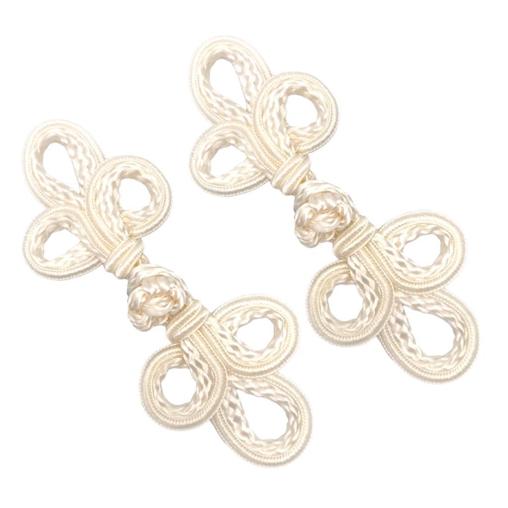 Retro Chinese Knot Button Handmade Nylon Cardigan Closure for Tang Suit Cloak Sweater Costume Sewing Projects