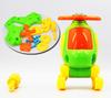 Puzzle Blocks Plastic Insert Train Helicopter Shape Screwing Disassembly Blocks for Children Educational Toys Scale Models