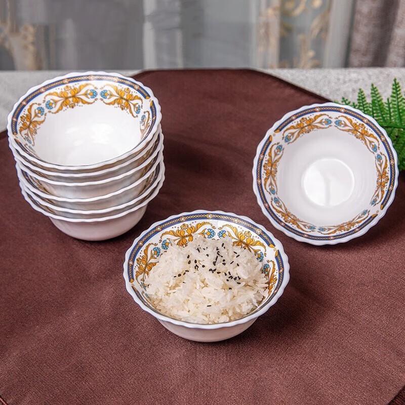 VISIONS Madame Pompadour 8-Piece Glass Rice Bowl Set
