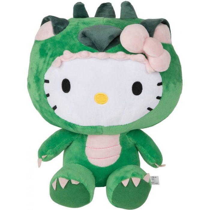Figurine - YIBUJIAZU - Hello Kitty dinosaure - 12 pouces - Peluche douce - Jouet pour bébé bianco