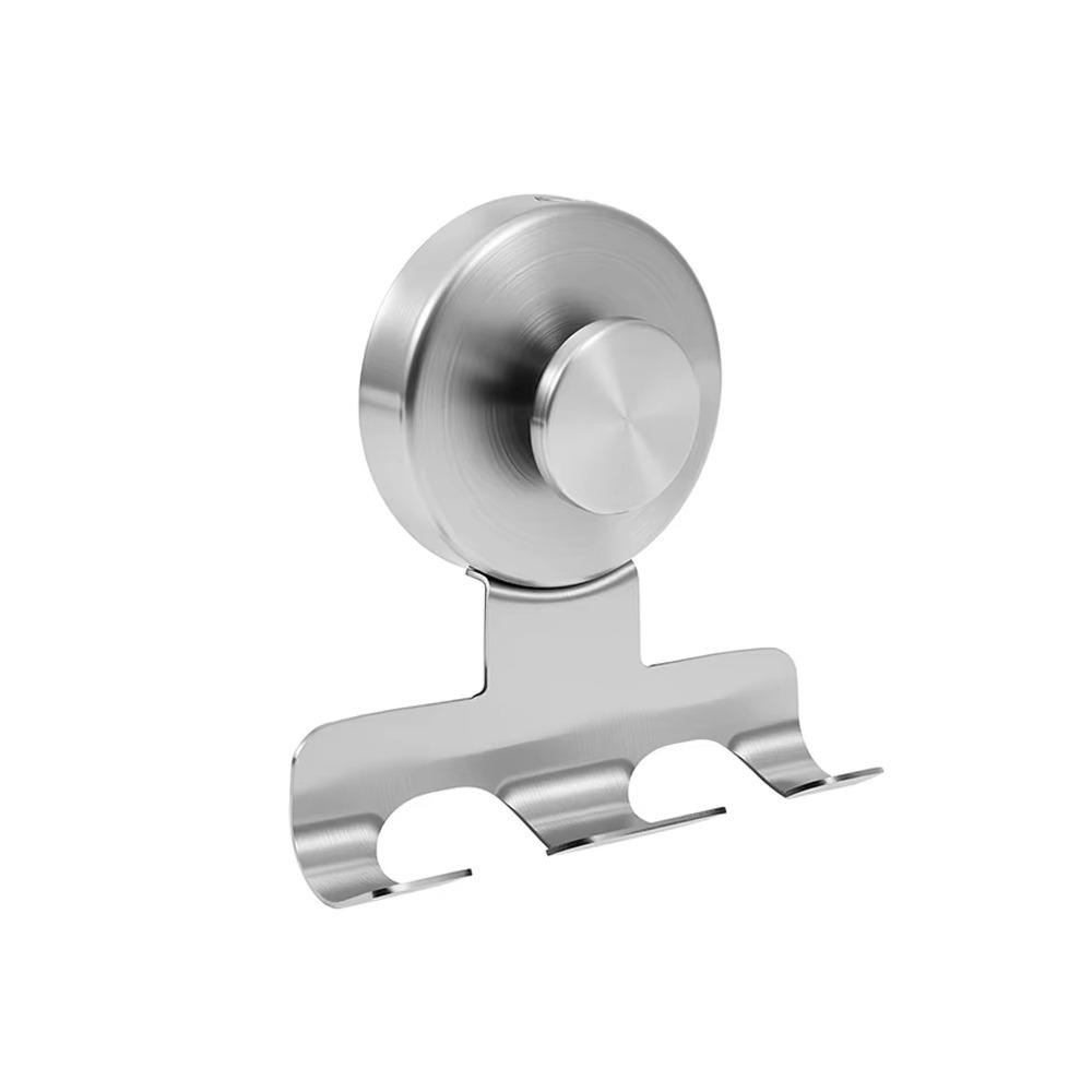 304 Stainless Steel Suction Cup Shaver Holder Shower Razor Hooks  For Bathrobes