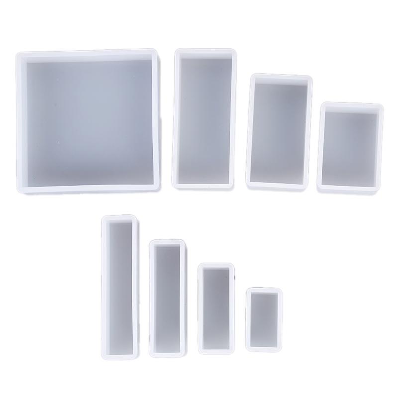 Silicone Mold Diy Making Square Rectangle Exopy Resin Crafts Jewelry Decoration