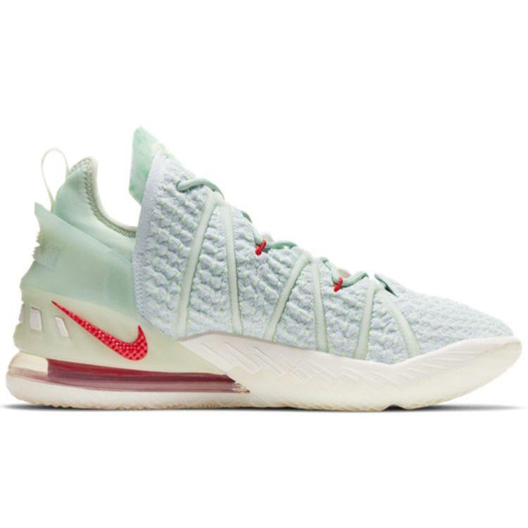 Nike LeBron 18 EP Empire Jade Unisex Sneakers Teal Pure-Platinum Cream-Grass-Green DB7644-002