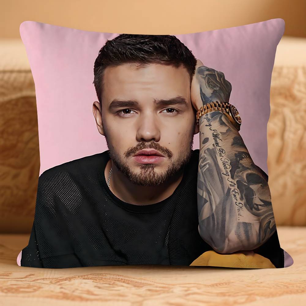Singer L-LiamS P-Payne Personalized Picture Text Home Decorative Pillows Household Gifts 45x45cm