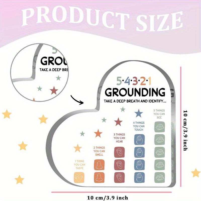 Decor for Mental Health, Acrylic Heart Sign with Psychotherapy Affirmations, Decorative Sign for Therapy Anxiety