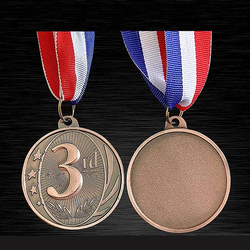 1pcs Competition Awards Metal Winner Medals Medal Students Rewards With Neck Ribbon for School Sports Award Ceremony