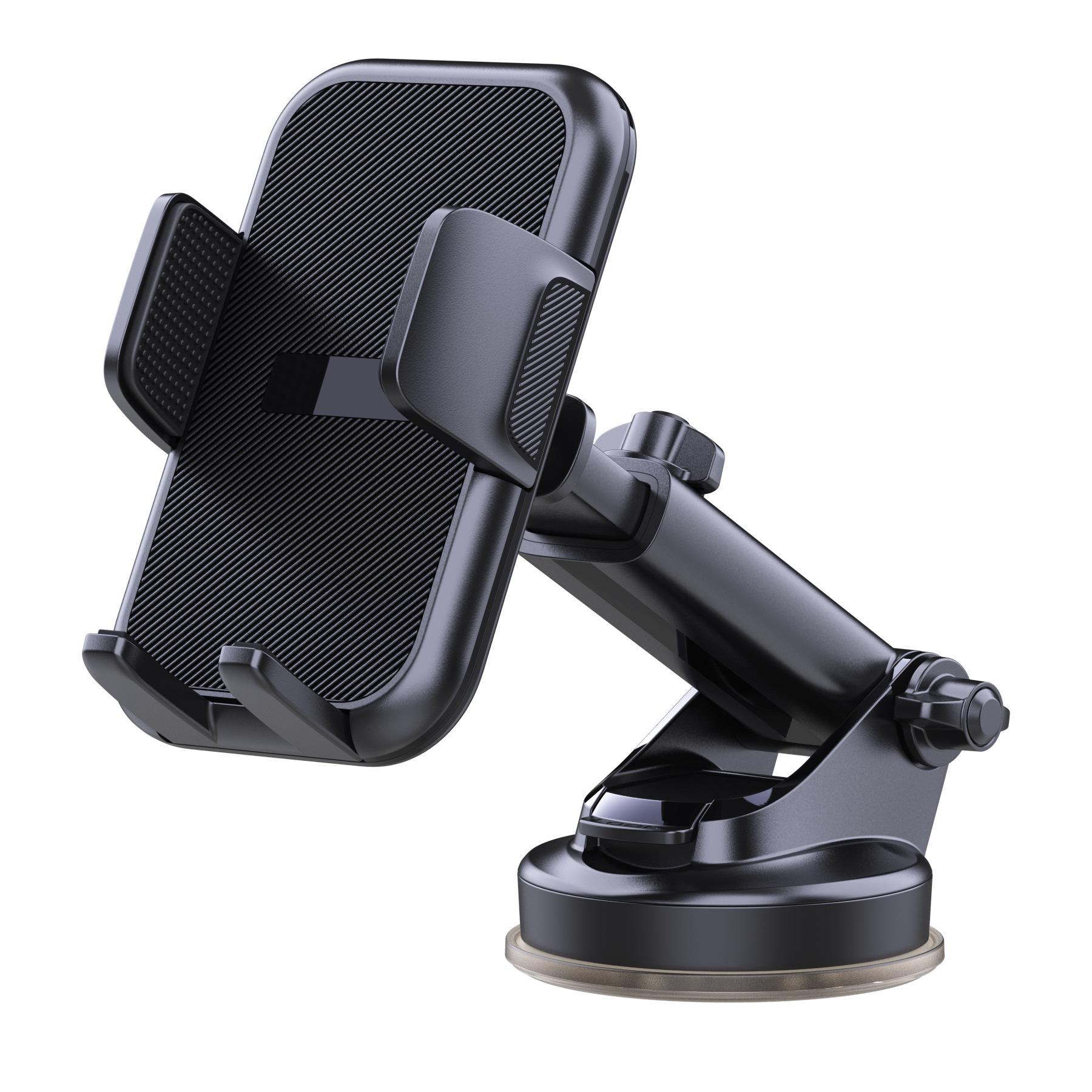 

Multi-Functional Car Phone Holder with Suction Cup, Universal Dashboard Mount & Rotation чёрный