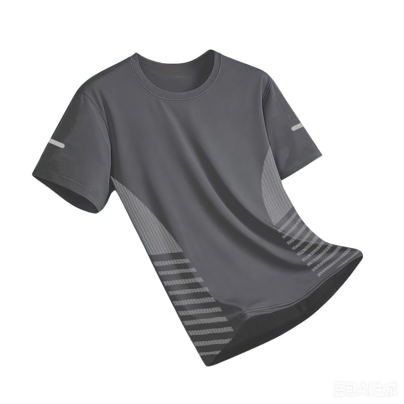 New Ice Silk Running Shirts Men Loose Short Sleeve Top Basketball Gym Sportswear For Male Fitness Workout Mesh Breathable Tee