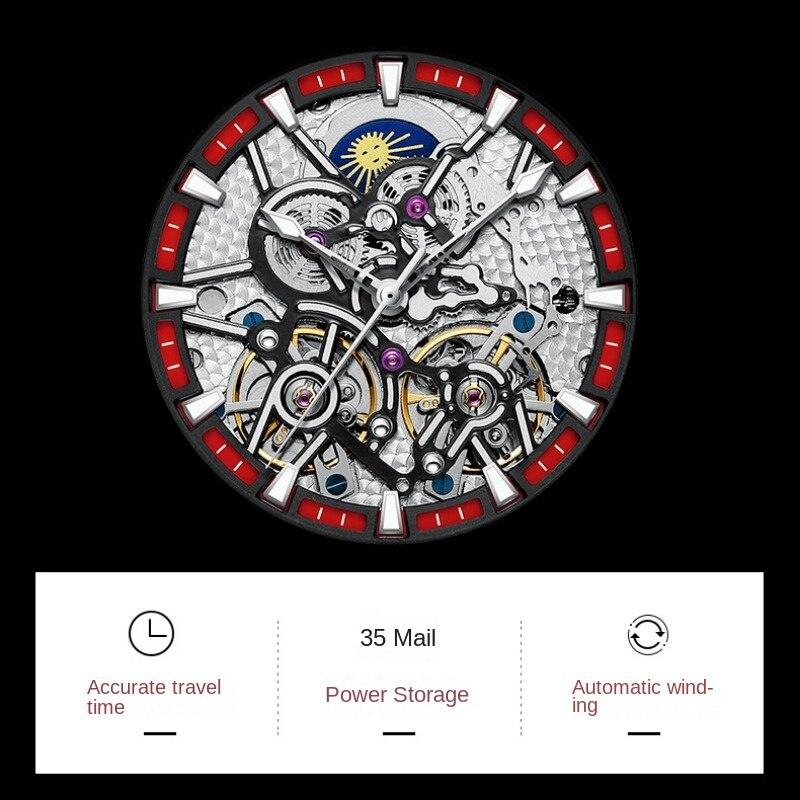 AILANG New Swiss Genuine Watches Double Tourbillon Automatic Mechanical Watches Men Waterproof