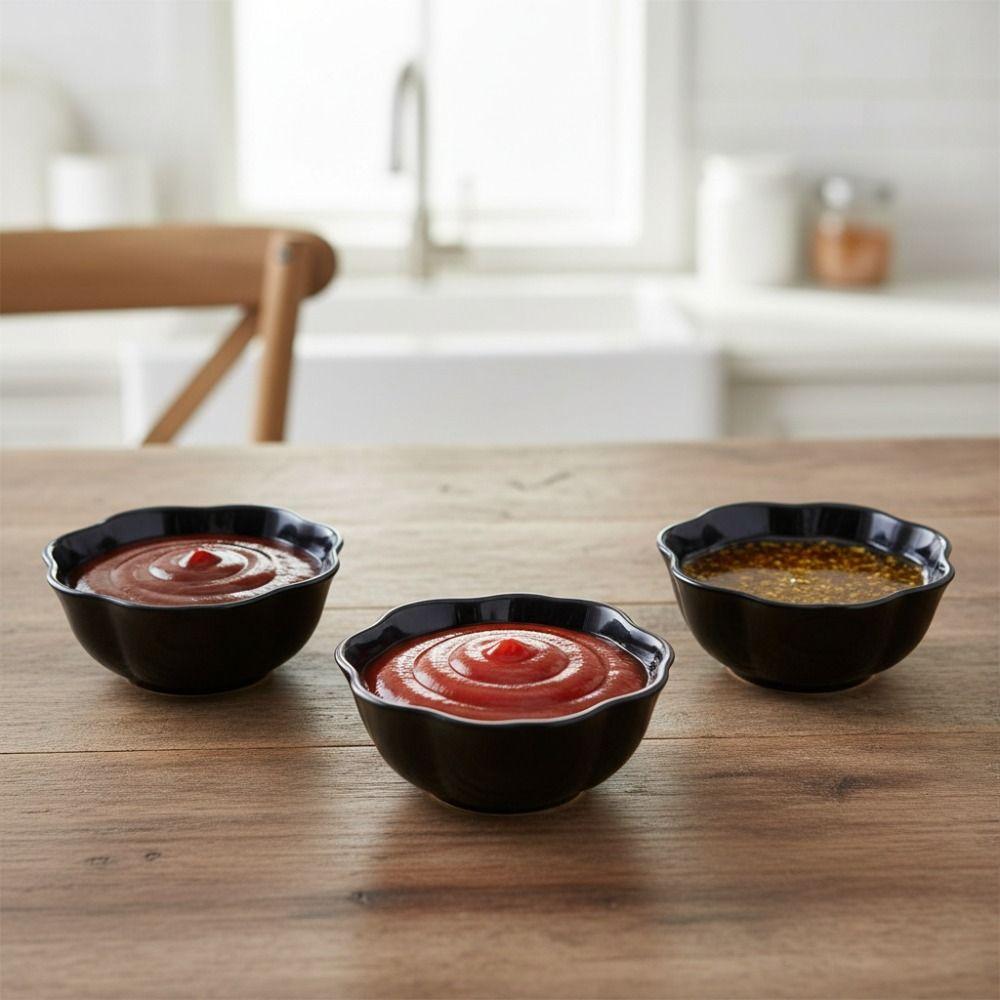 10 Piece Flower/Square Sauce Dish Plastic Appetizer Dish Multifunctional Seasoning Dish  Restaurant