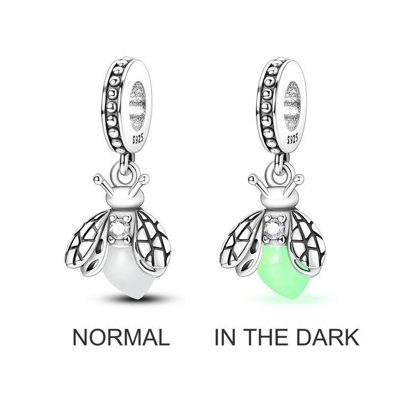 925 Sterling Silver Charms Bead Pendant Butterfly Dog Humpback Bird Firefly Whale Charms Fit Original Bracelet DIY Women Jewelry