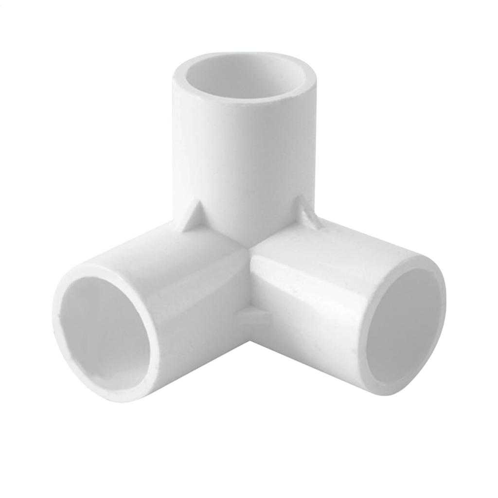 PVC Tee, Tee PVC Fittings | 3D Pipe Connections 3D 3-Way Square 5-Way White