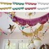 Multicolor Drizzle Garland Encryption PET Tassel String Thickening Background Ornament Metallic Foil Fringe Birthday Decoration