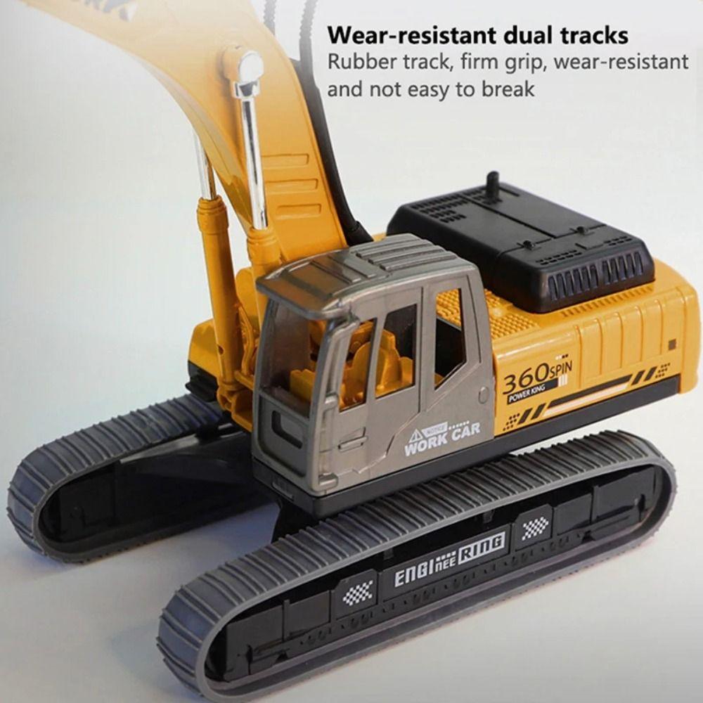 Rotatable Excavator Model Toy Simulation Construction Vehicle Model  Collection