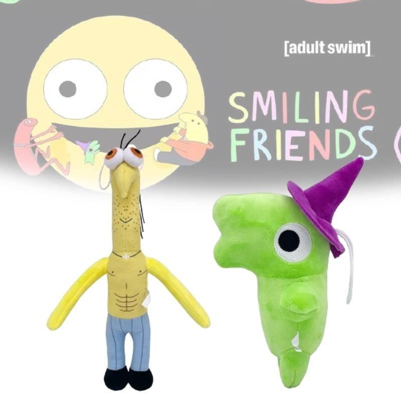 Adorable Smiling Friends Plush Toy Ultra-soft Short Plush Stuffed Doll Cute Cartoon Figures