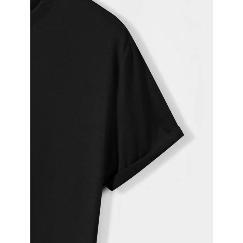 European sizes Men's Fashion Casual T-Shirt Top Secret Job, Funny Saying Print, Drawstring Hood, Durable Material,  Machine Washable