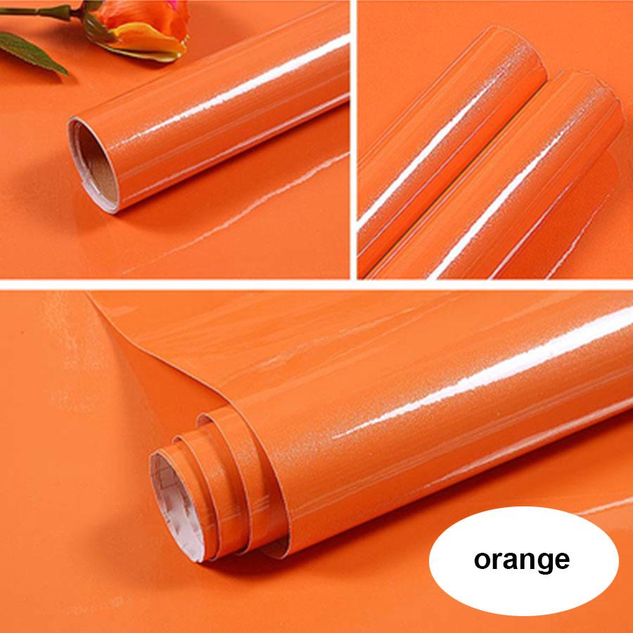 Pearlescent Solid Color Oil-proof PVC Wallpaper Self-adhesive Waterproof Renovation Sticker for Kitchen Furniture Table Cabinet