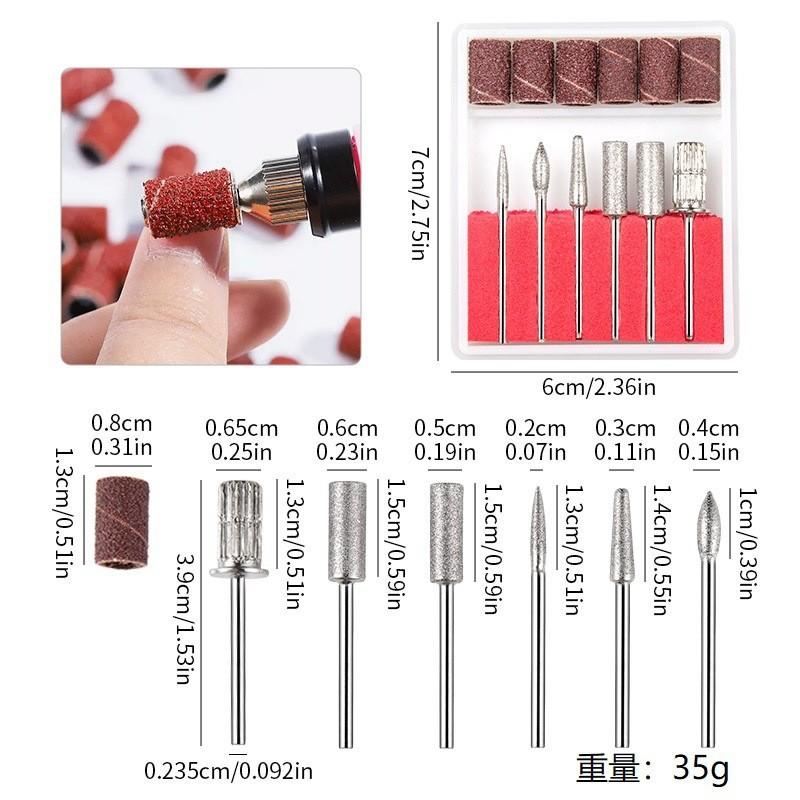 Nail Art Remover Grinding Head, Ceramic Stainless Steel Universal Grinding Head Polishing, Quick Nail Remover Grinding Tool