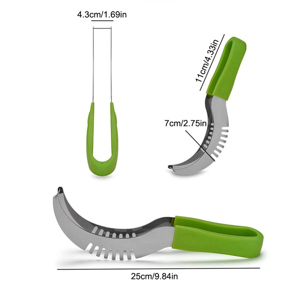 

Арбузный артефакт нож для нарезки нож из нержавеющей стали инструмент для удаления сердцевины фруктов и овощей зажим для арбуза кухонные принадлежности