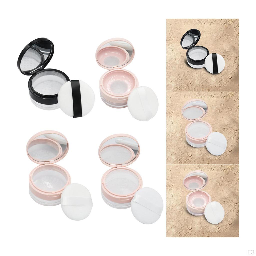Empty Loose / with Sifter Lid Reusable DIY Cosmetic Jar/ Makeup