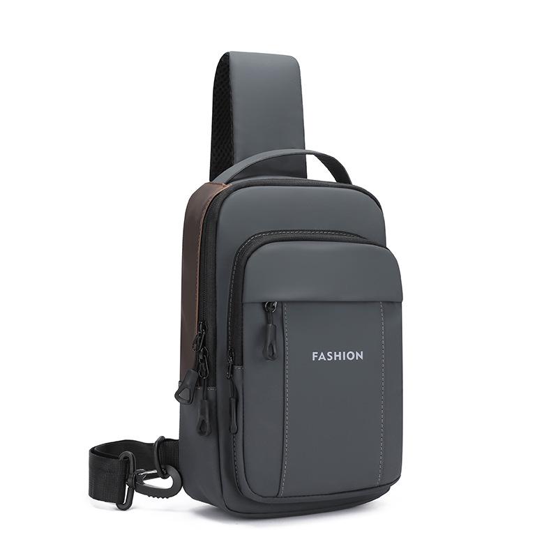 

Men s Multifunctional Minimalist Crossbody Chest Bag золотой/серый