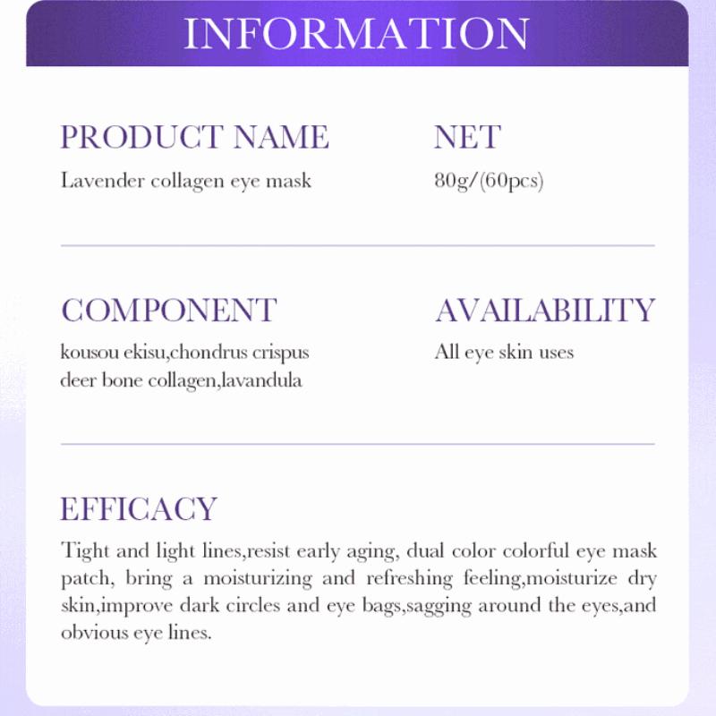 Lavender Collagen Eye Mask 80gSADOER Firming Moisturizing Eye Mask Patch
