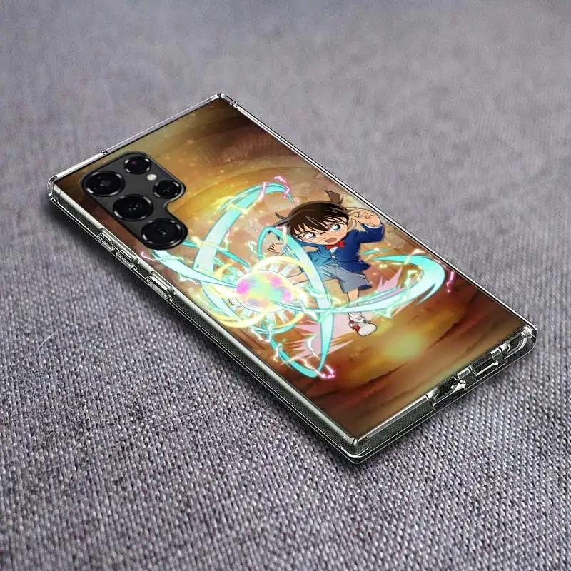 Detective Conan Clear Phone Case for Samsung Galaxy S21 Plus S24 S23 S20 FE S22 S26 Ultra S25 Edge TPU Capa Cases Cover Shockpro