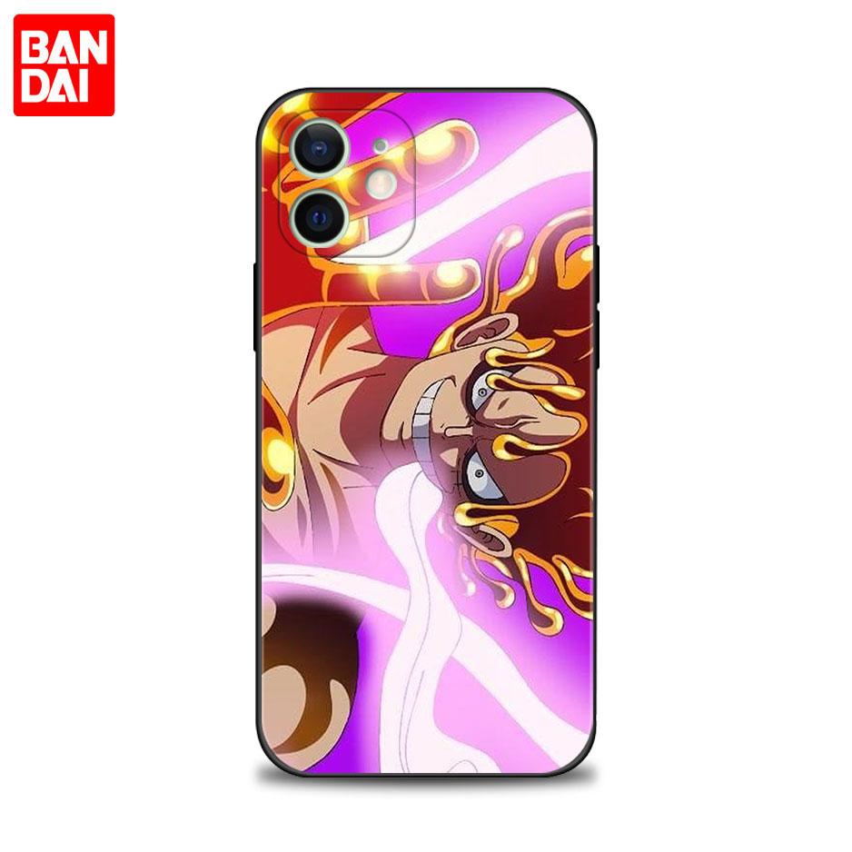 Capinha Case for iPhone 13  11 12 14 Pro Max 8 7 Plus XR X XS 6 6S SE3 Phone Funda Etui Coque One Piece Sun God Luffy Gear 5