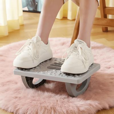 Massaging Foot Stool with Acupressure Node,Heavy-Duty Plastic Multifunctional Step Stool for Home Office,Space-Saving Under Desk