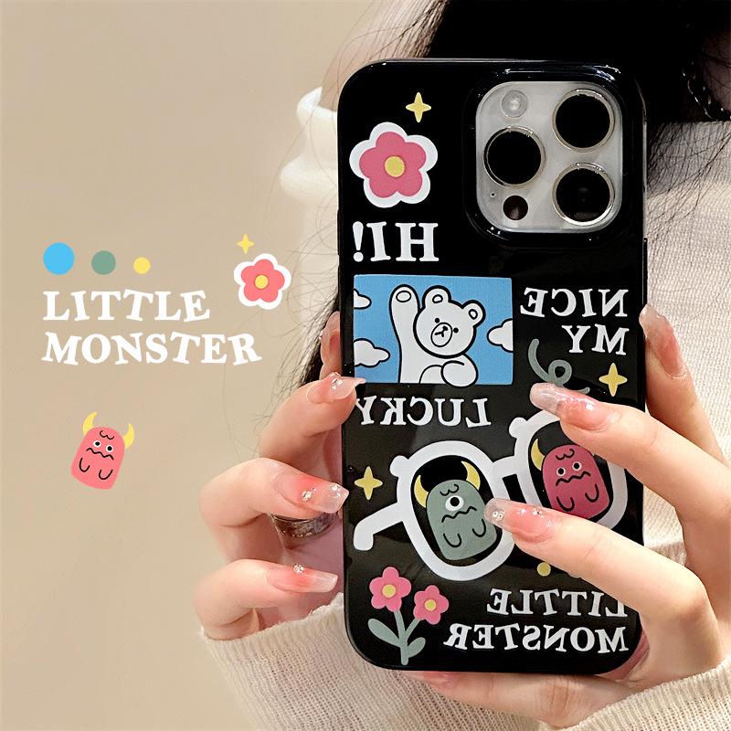 Zhitai Jelly Shell Case for iPhone 14/15ProMax/13/12Pro/8 Cartoon Design
