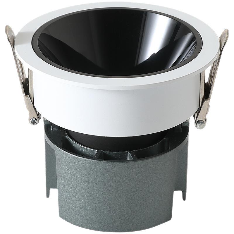 Full Spectrum Anti-Glare Recessed LED Spotlight with Narrow Edge and Deep Cup for Living Room Ceiling