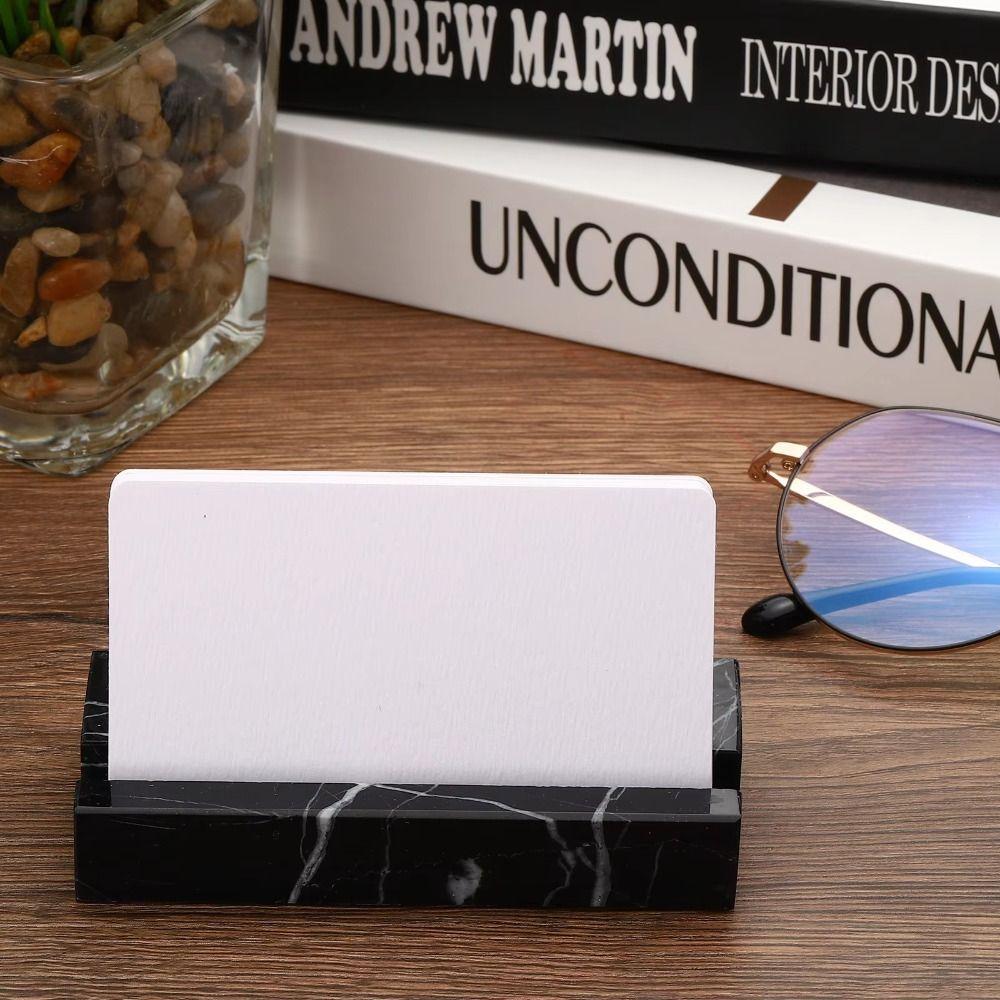 Stable Support Business Card Holder Marble Card Stand Organizer Mobile Phone Holder Trade Shows