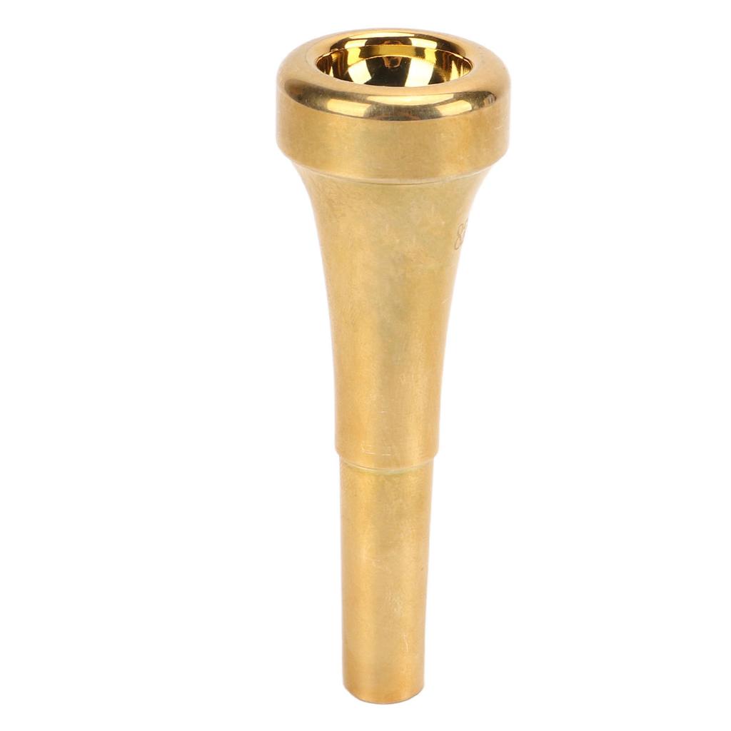 Trumpet Replacement Mouthpiece 82mm Length Clear Sound Metal Gold Trumpet Mouthpiece Wind Instrument Accessory