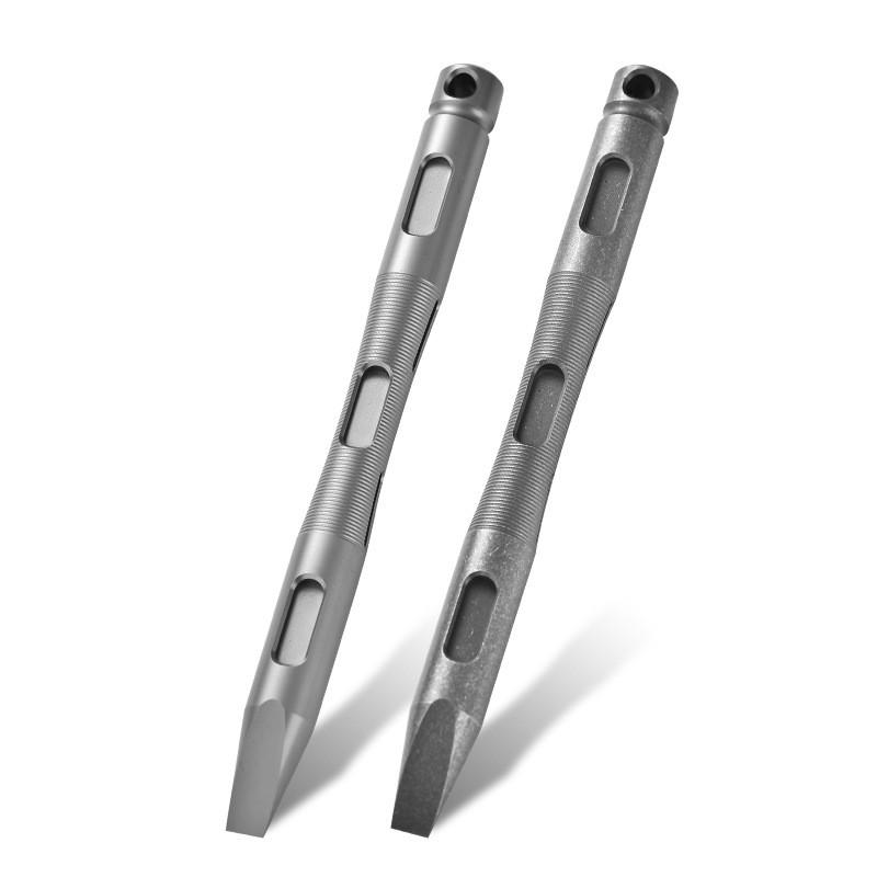 Titanium Multi-Tool Pry Bar EDC Pocket Carry Outdoor Survival Tool Flat Round End 145mm