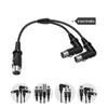 3Pin Splitter Cable 1 3Pin Female to 2 Female Y Cable Balanced Microphone Splitter Cord Sound Adapter 90 Degree