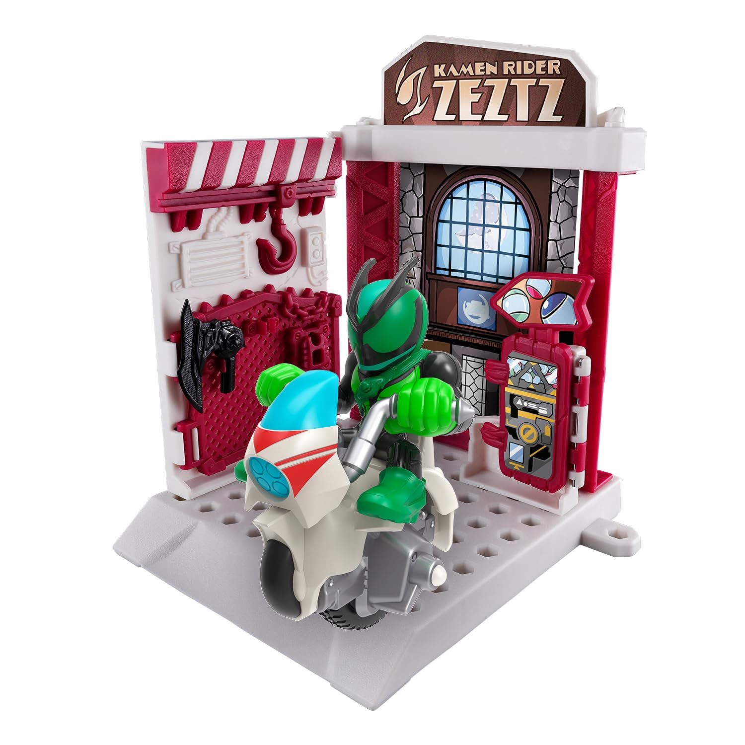 Monsmoto Kamen Rider Edition Rider Garage Set 01 Kamen Rider Zets Esprit Recovery 8 and [Bandai] (Ages up)