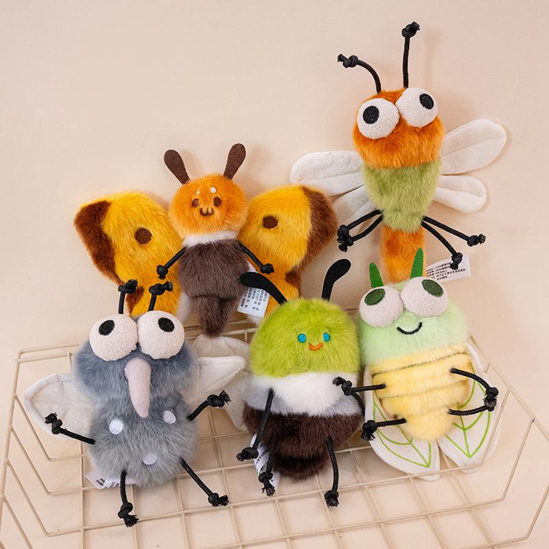 Creative Insect Doll Plush Toys - Cute Funny Dragonfly Mosquito Moth Pendant For Home Decoration Birthday Gift