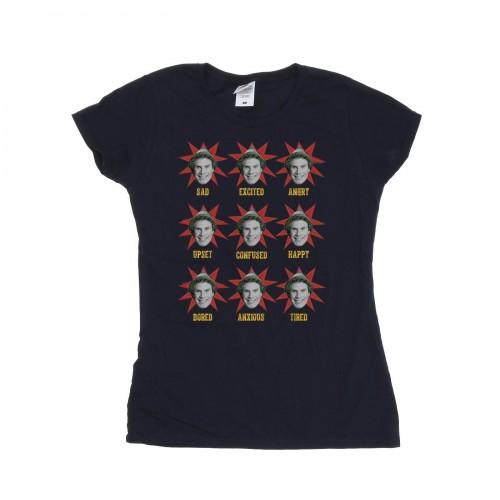 

Elf Womens/Ladies Many Moods Of Buddy Cotton T-Shirt білий