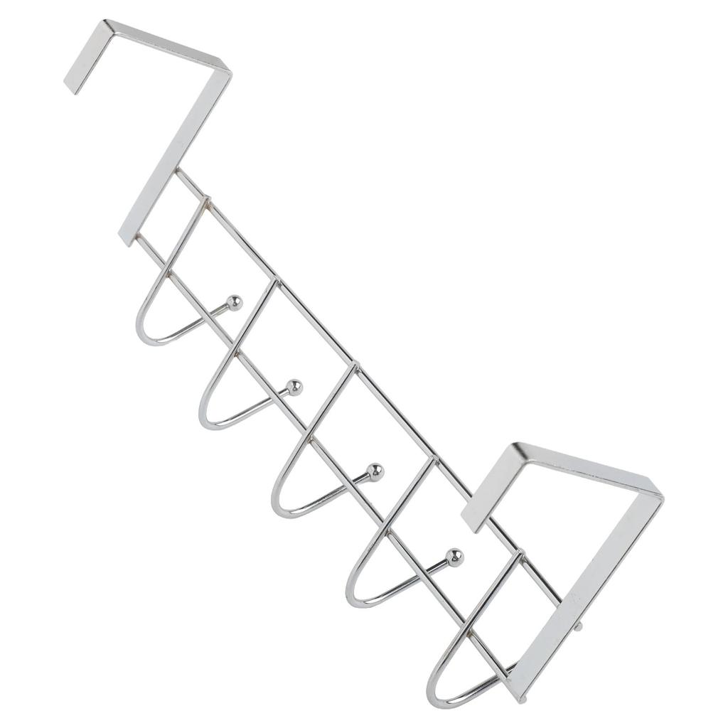 Over Door 5 Hook Clothing Hanger Rack for Hats Scarves and More Storage