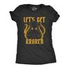 Womens Let's Get Kraken T Shirt Funny Mythical Octopus Novelty Graphic Tee